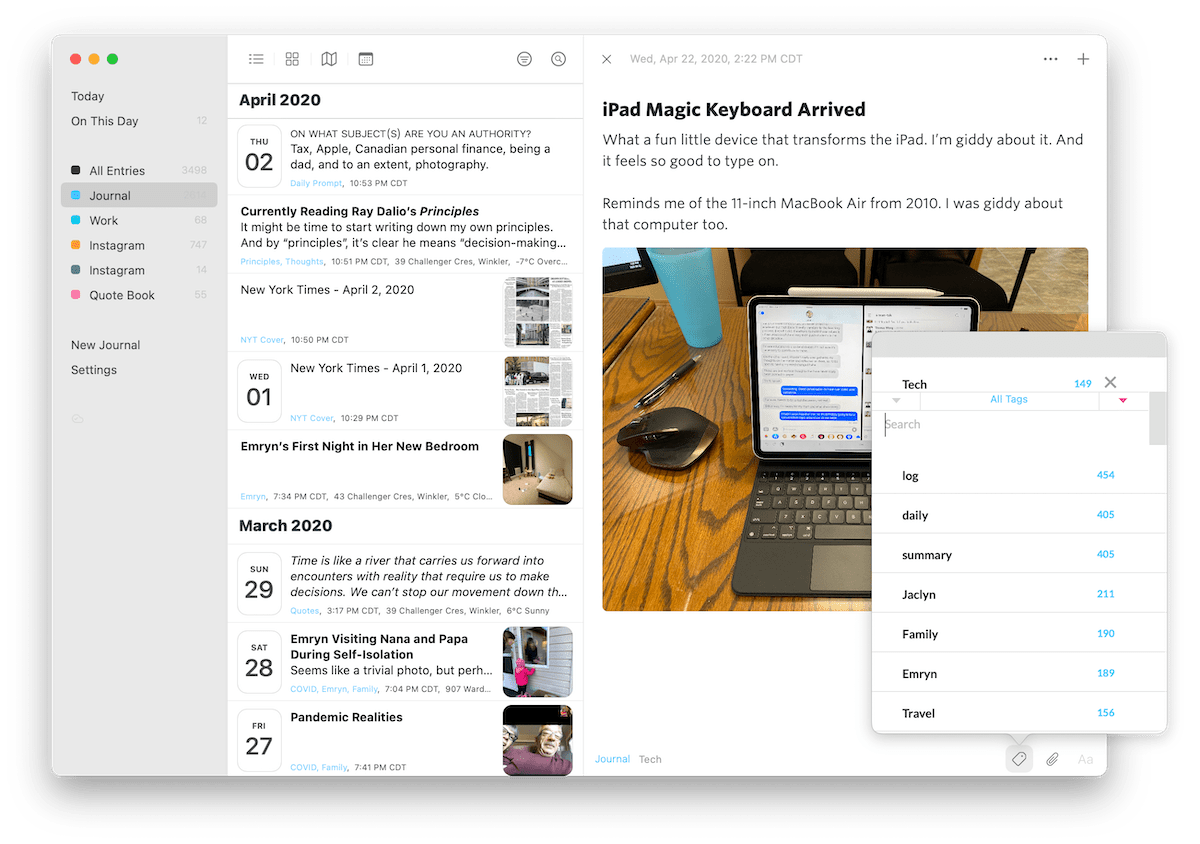 free journal app for mac 2016