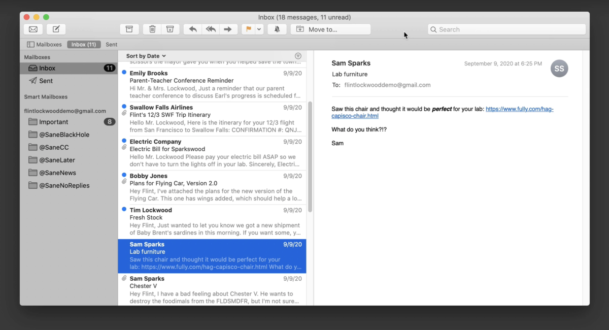 mac mail gmail moving messages