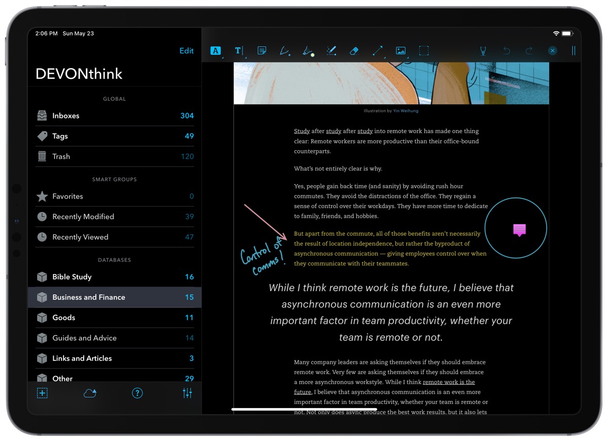 devonthink pro on two laptops