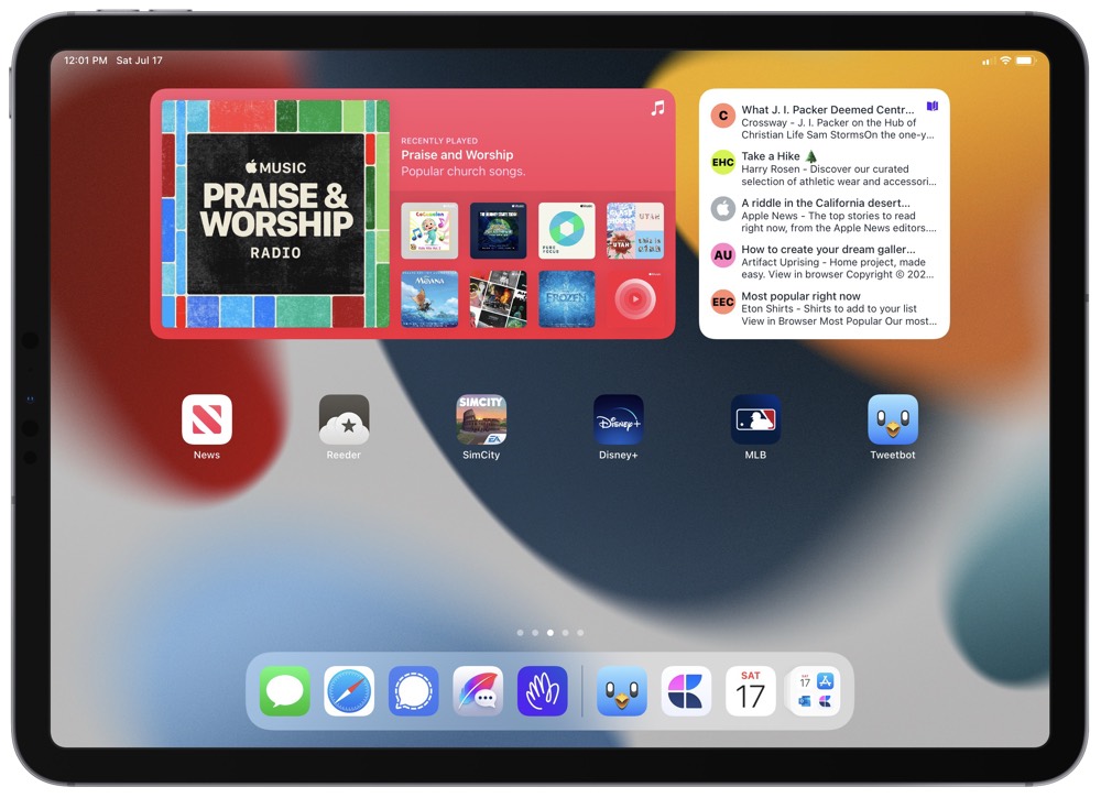 A Look At Big Widgets And Focused Home Screens In Ipados 15 The Sweet