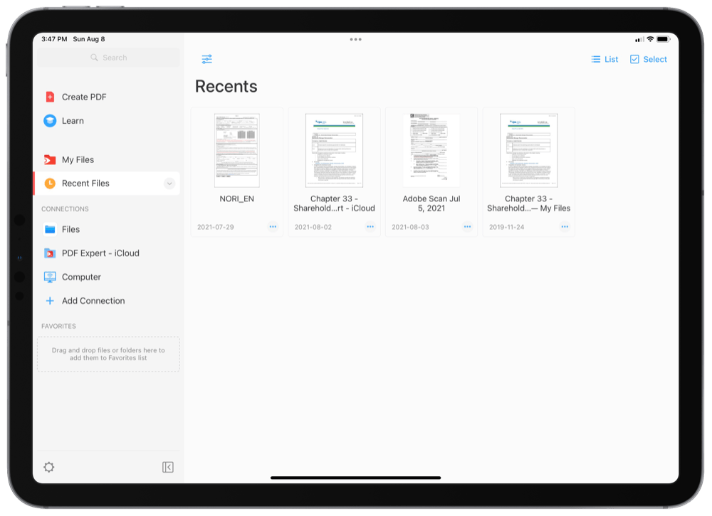 best app to read pdf documents on an ipad mini