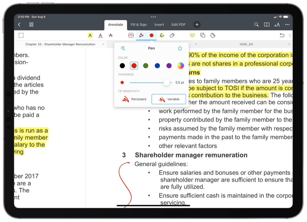 apps that let you write on pdf