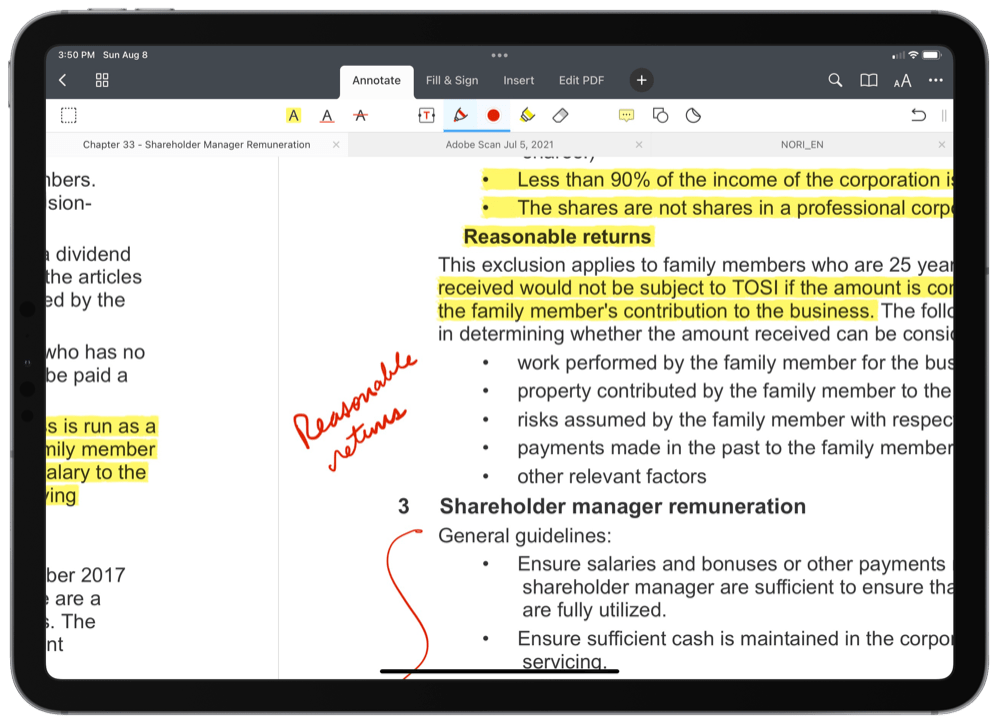 annotate pdf ipad pro pencil