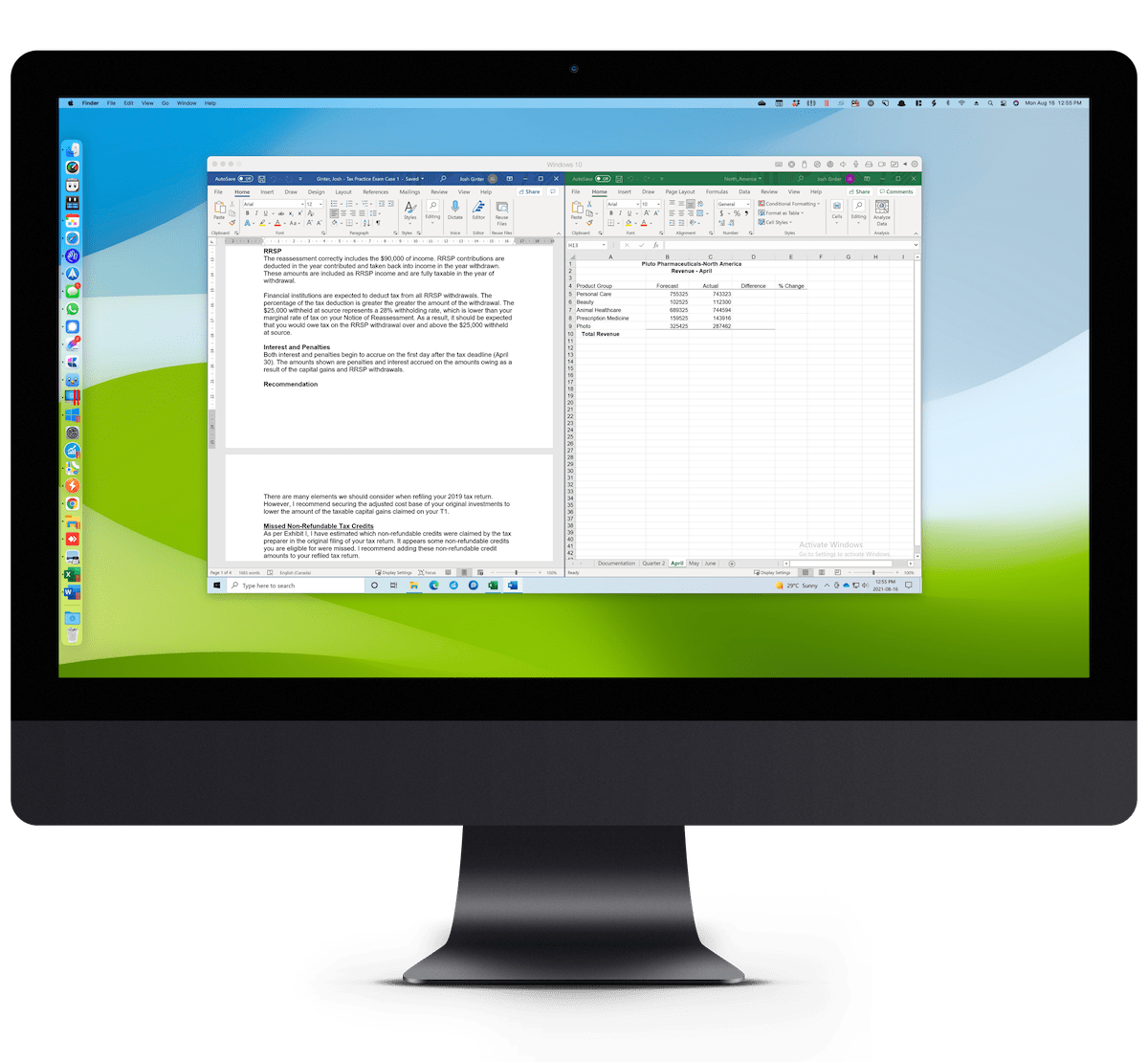 parallels for mac keyboard shortcut