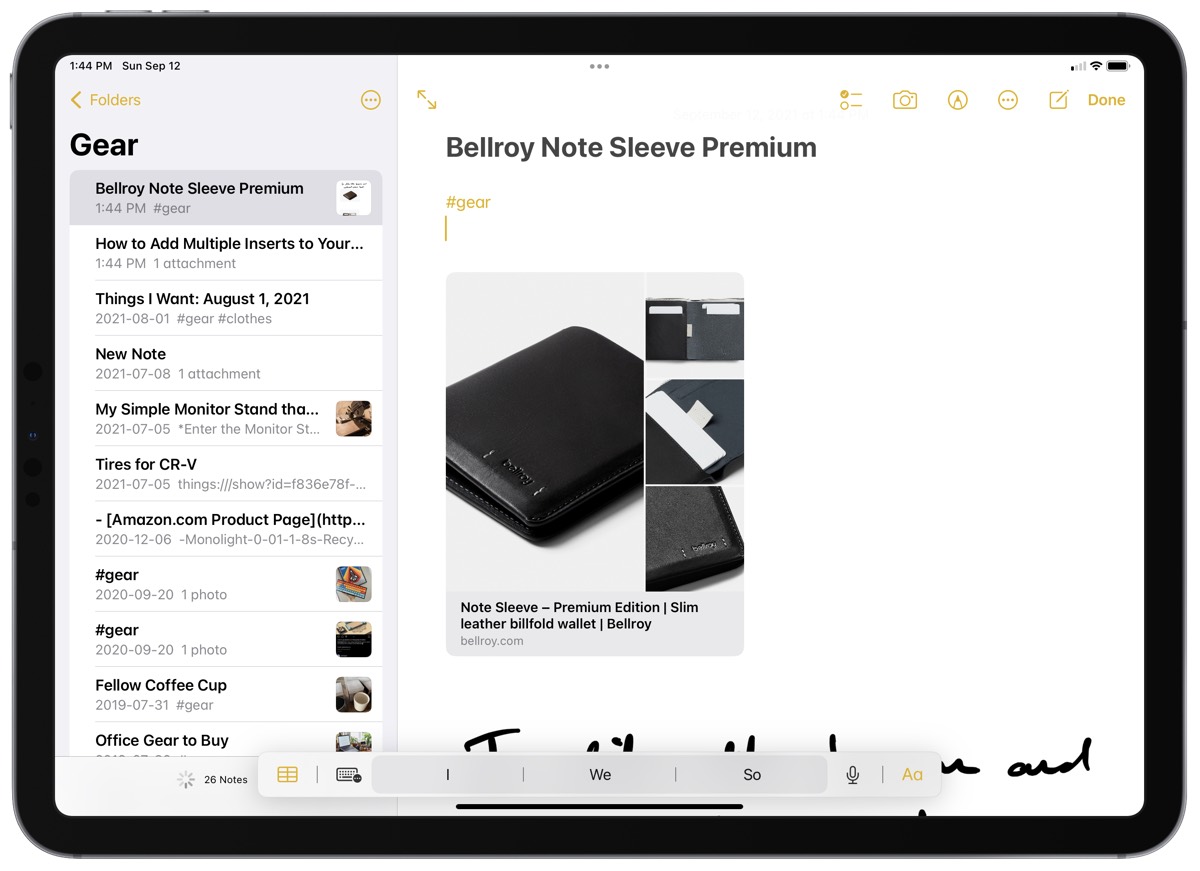 How to Quickly Tag Notes in Notes for iPadOS 15 »