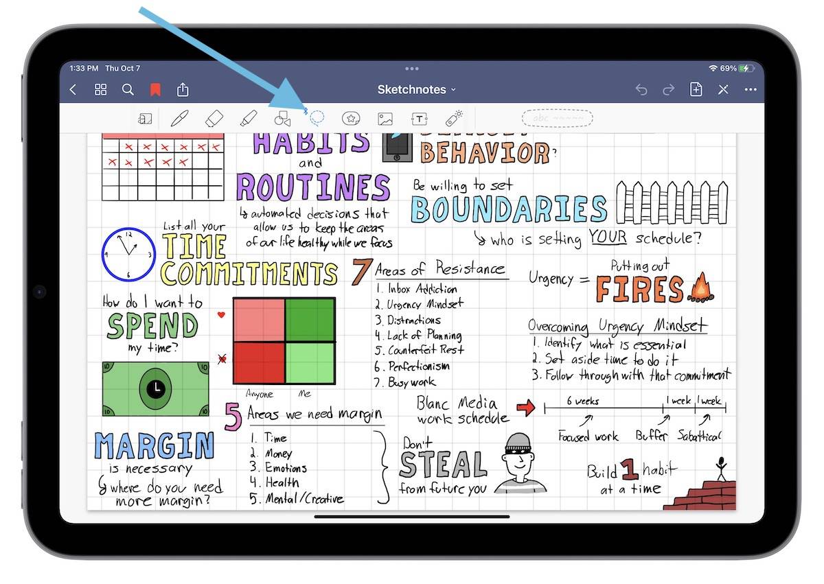 Using GoodNotes Elements Feature for Faster Sketchnotes The Sweet Setup