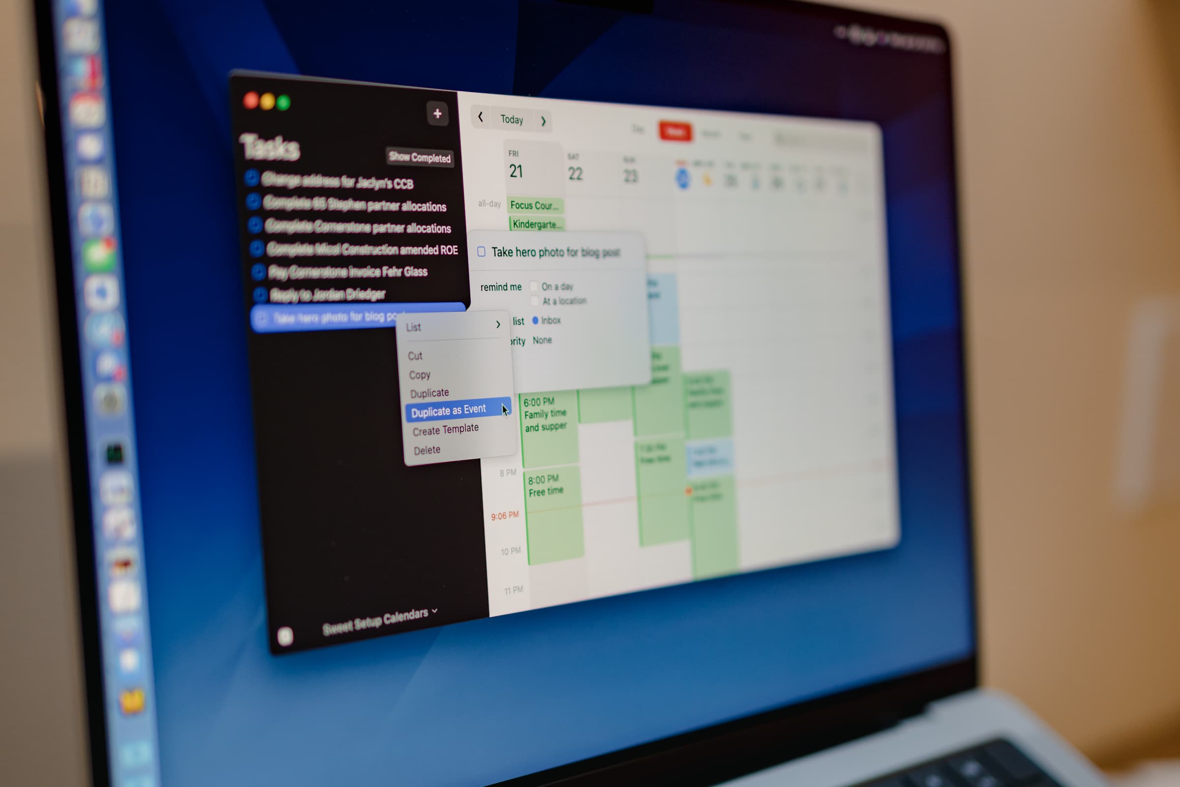 Fantastical’s “Duplicate as Event” Has Changed My Time Blocking Routine