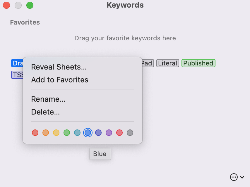 Change Keyword Color