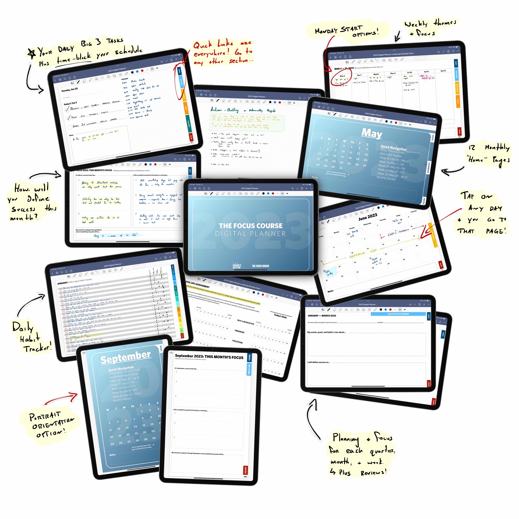 Digital Planner For IPad Timeblocking Goal Setting And Habits