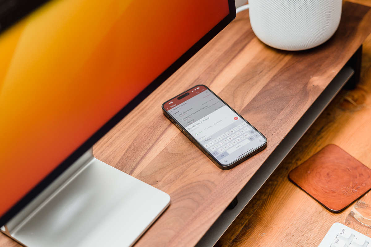 Todoist on an iPhone
