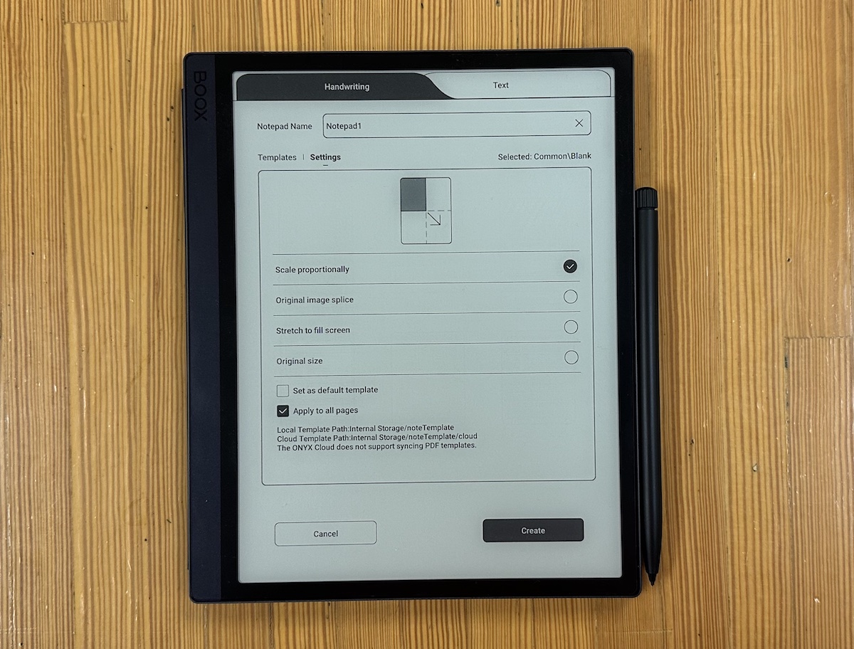 Time Blocking Using a Custom Template on the Onyx Boox Tab Ultra – The  Sweet Setup