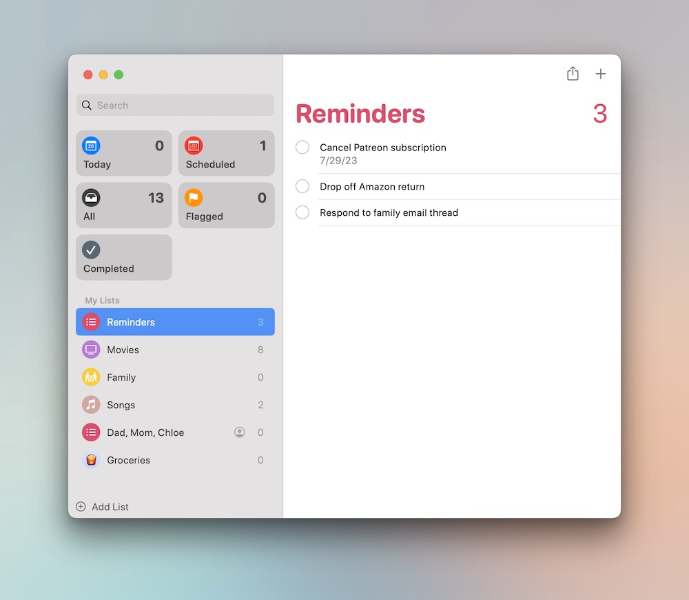 How to be Productive with the Apple Reminders App The Sweet Setup