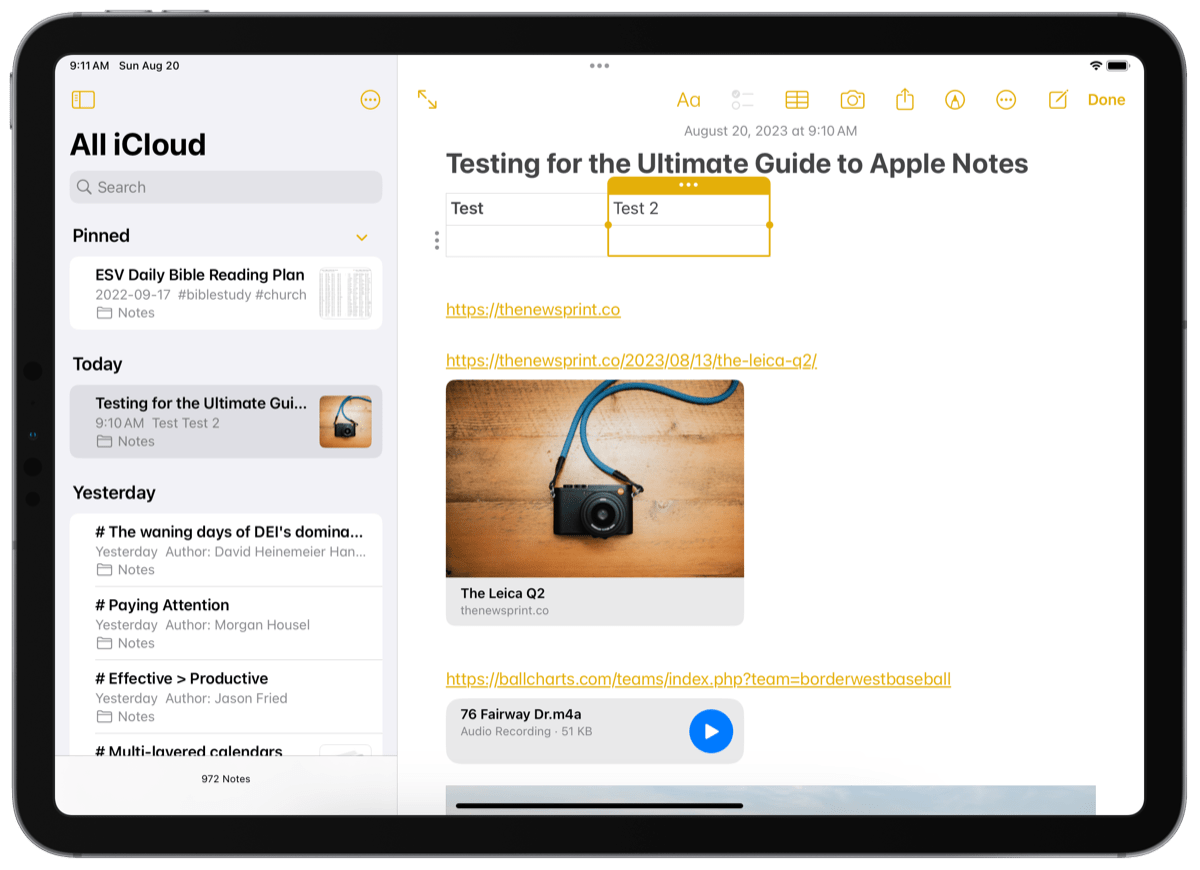 The Ultimate Guide to Apple Notes – The Sweet Setup