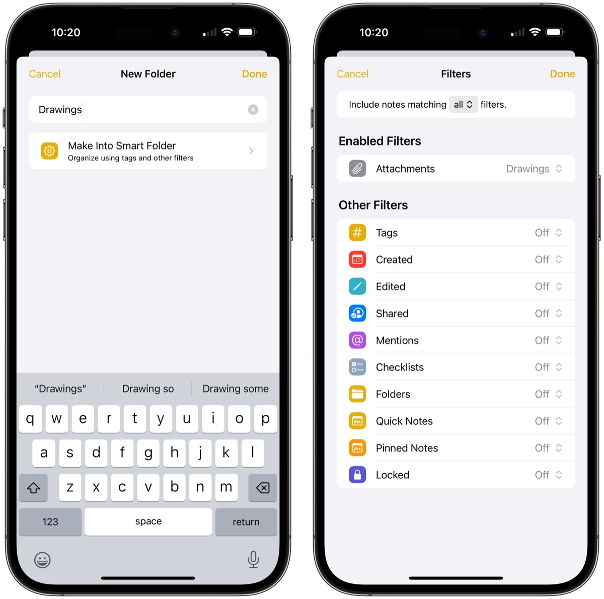 Use Tags and Smart Folders in Notes on your iPhone and iPad - Apple Support