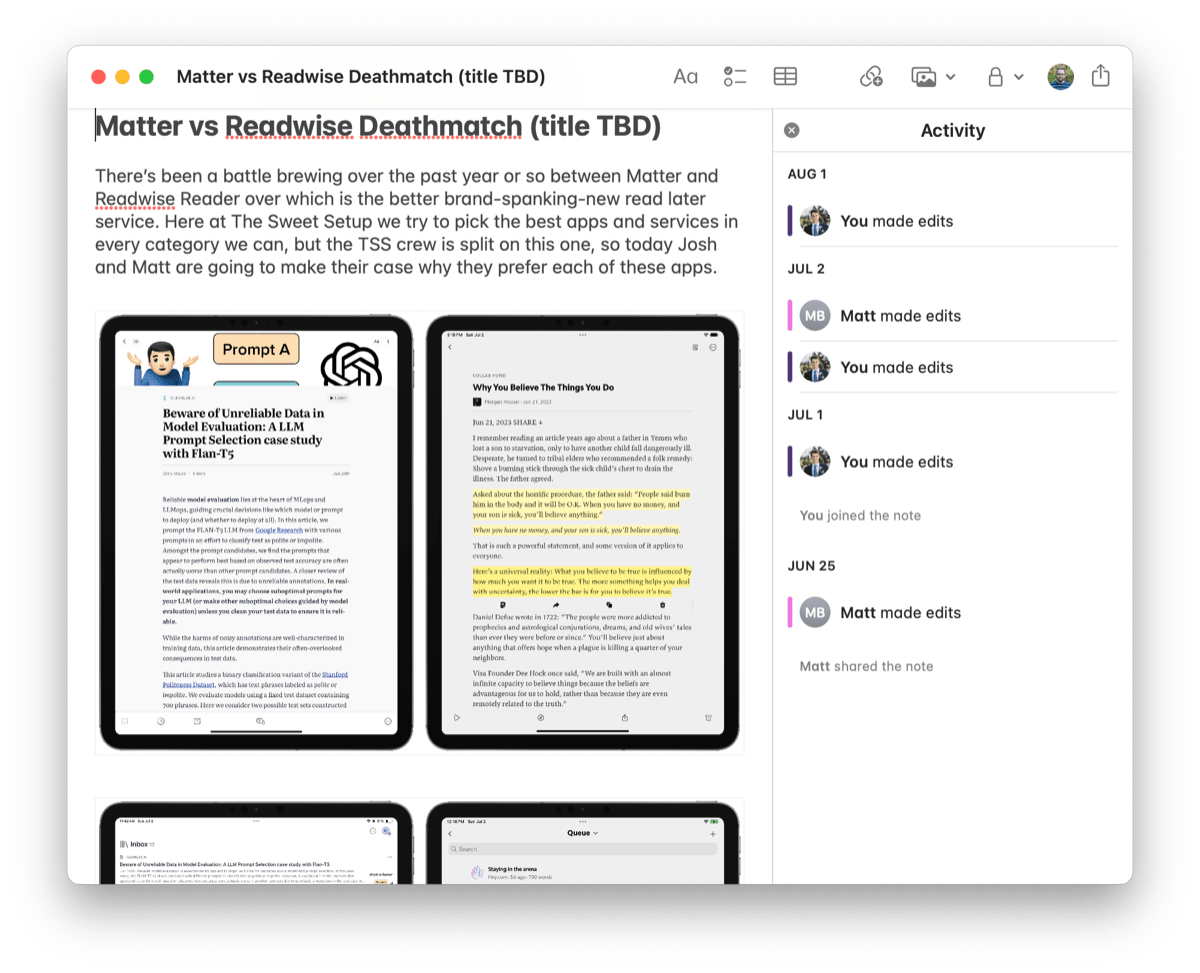 Sharing and collaborating on notes: a guide for Apple users