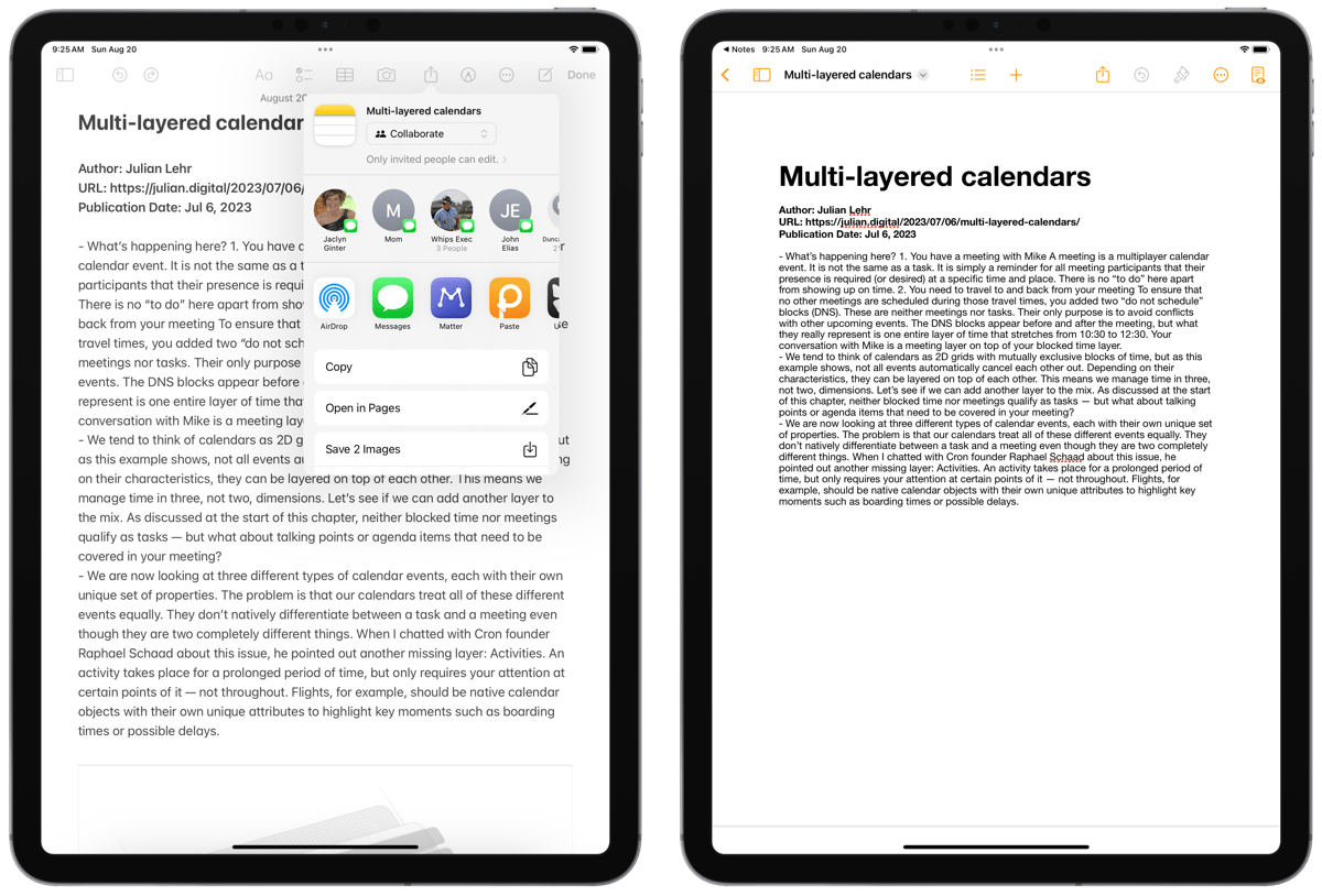 Sharing and collaborating on notes: a guide for Apple users