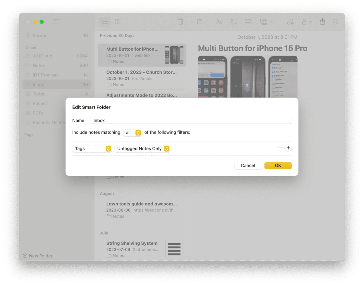 Use Tags and Smart Folders in Notes on your iPhone and iPad