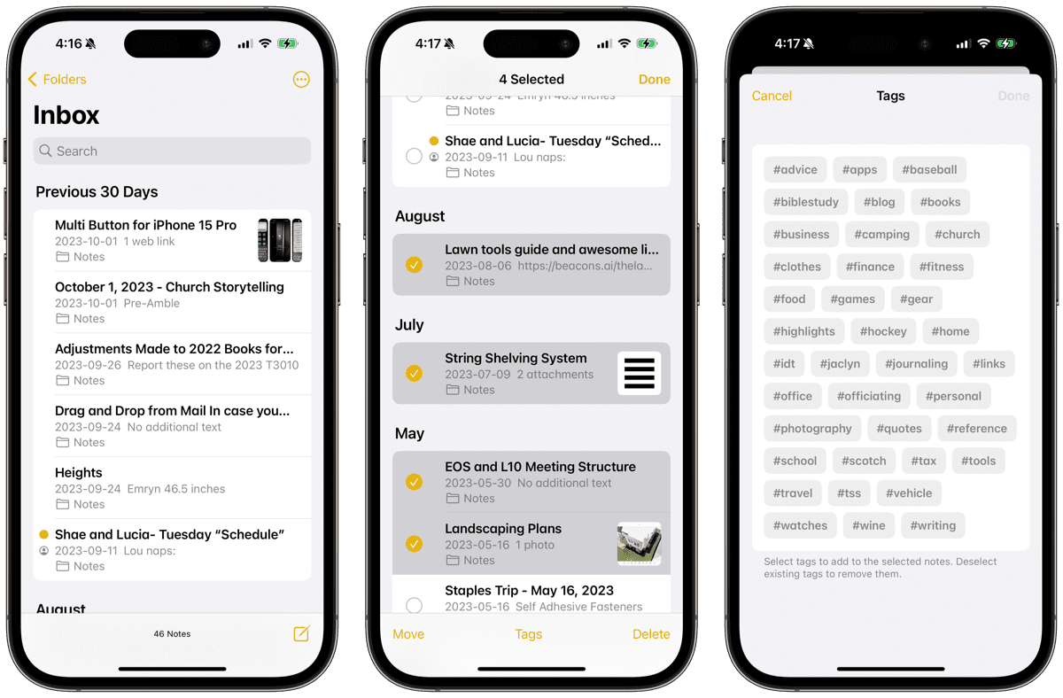 Use Tags and Smart Folders in Notes on your iPhone and iPad - Apple Support