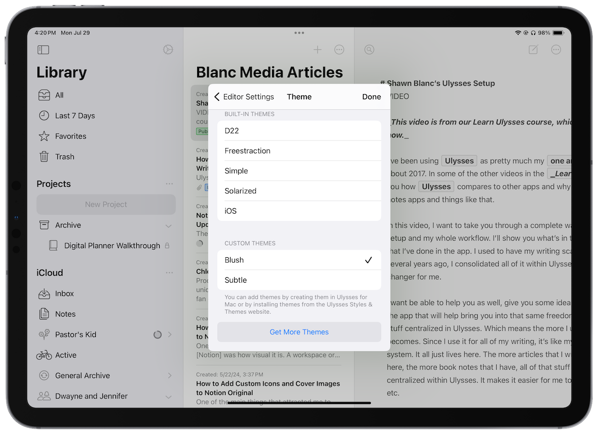 best creative writing app for ipad