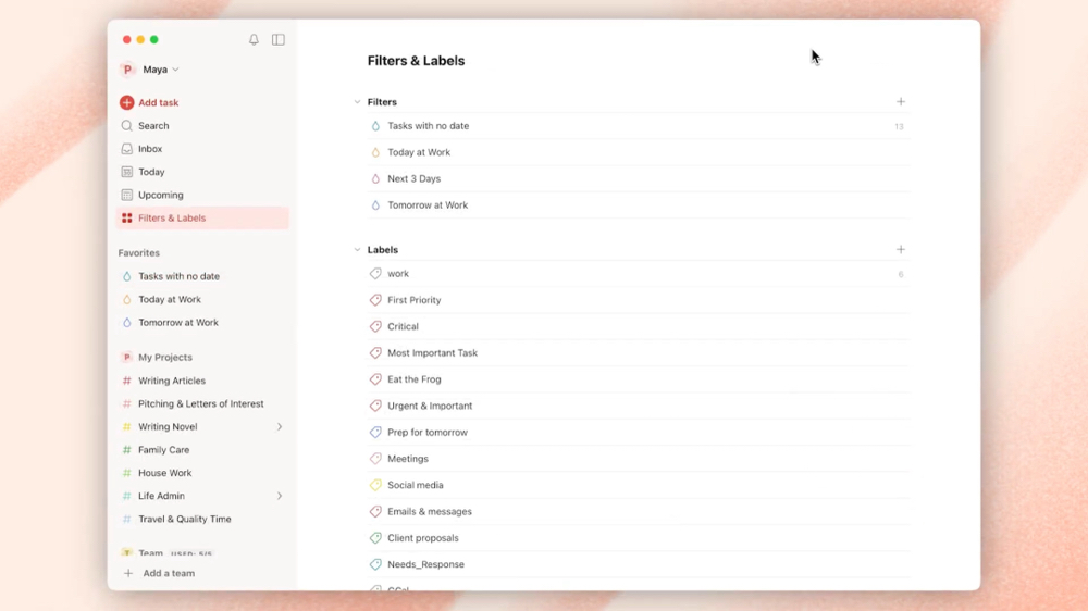 Todoist Filters