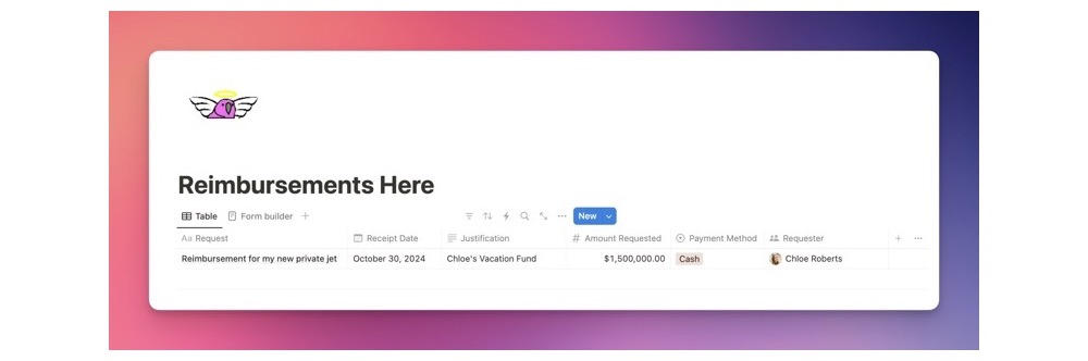 Reimbursement database