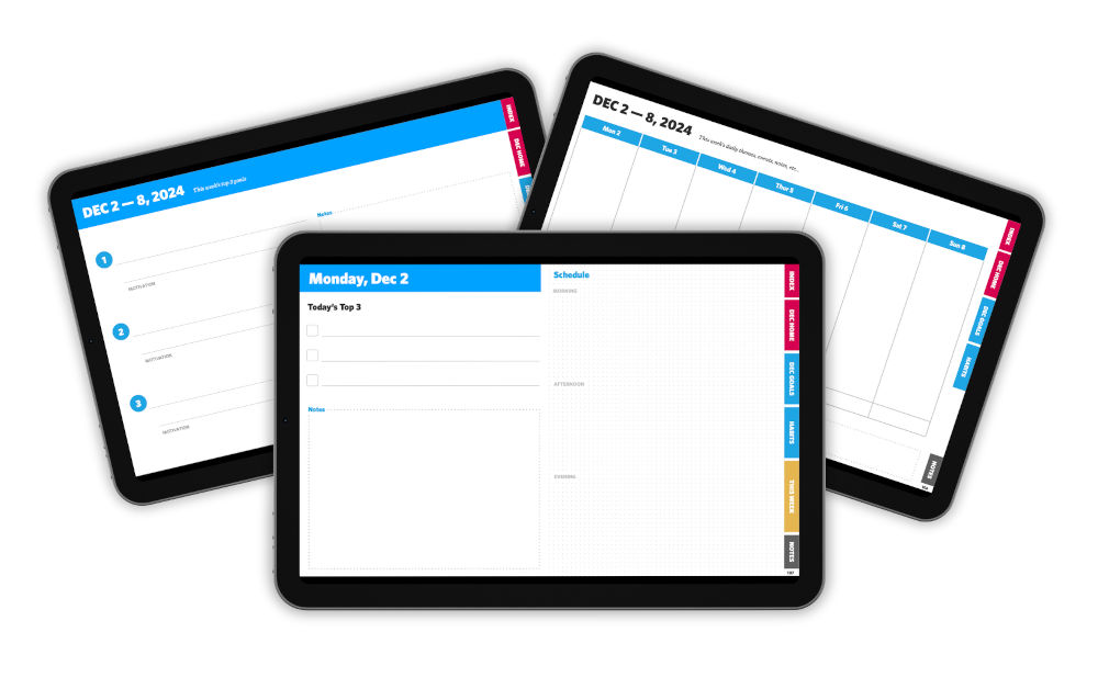 Nov : Dec 2024 planner spread